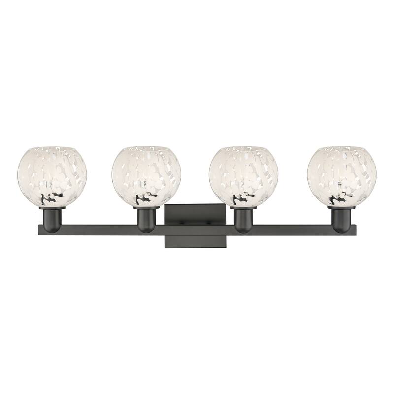 Innovations Lighting Endless Possibilities Arcadia - White Mouchette - 4 Light 33" Bath Vanity Light