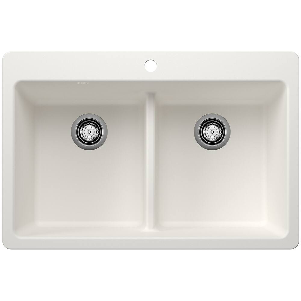 Blanco 443205 Liven 33" Drop-In/Undermount 50/50 Double Basin