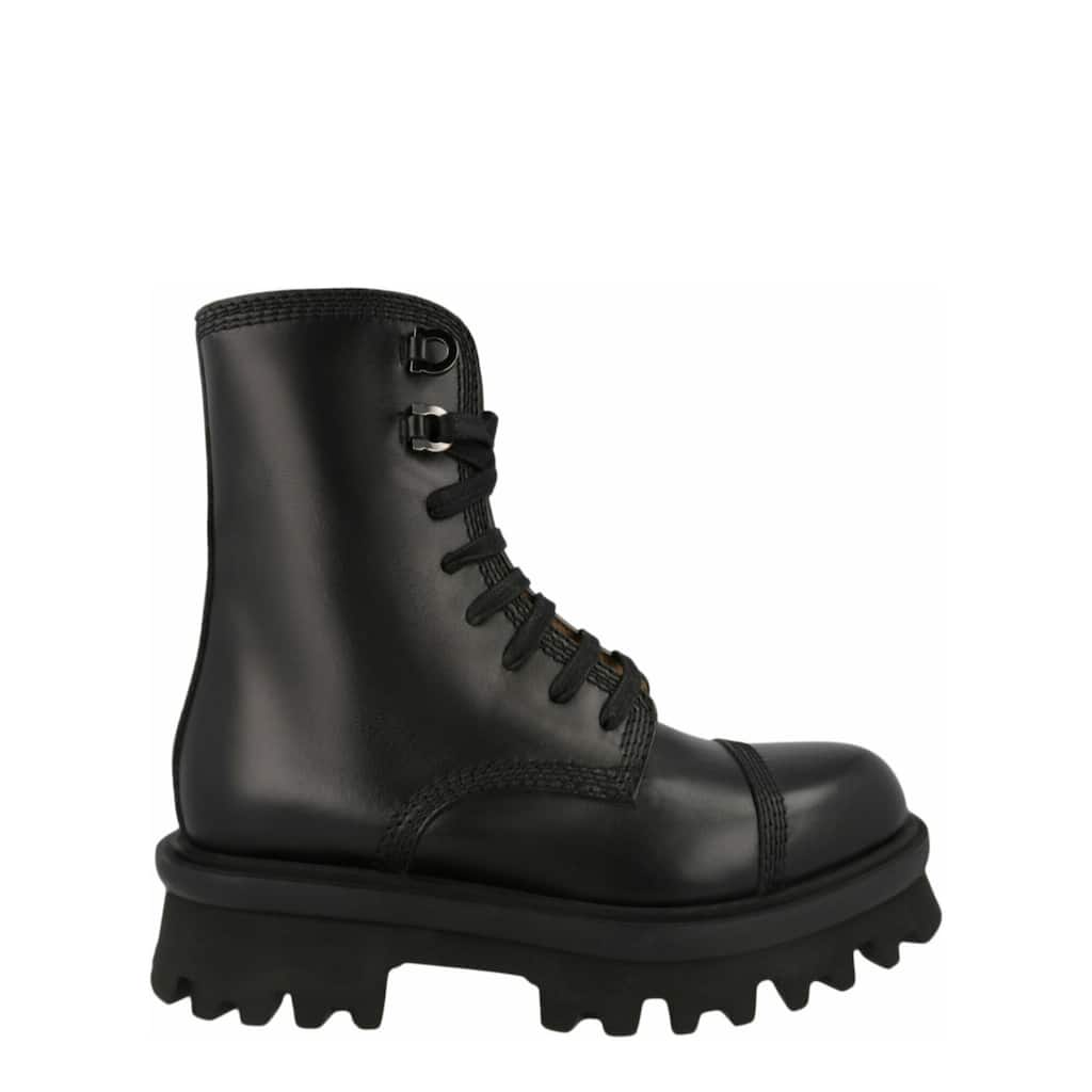 Ferragamo Faraway Demi Combat Boots