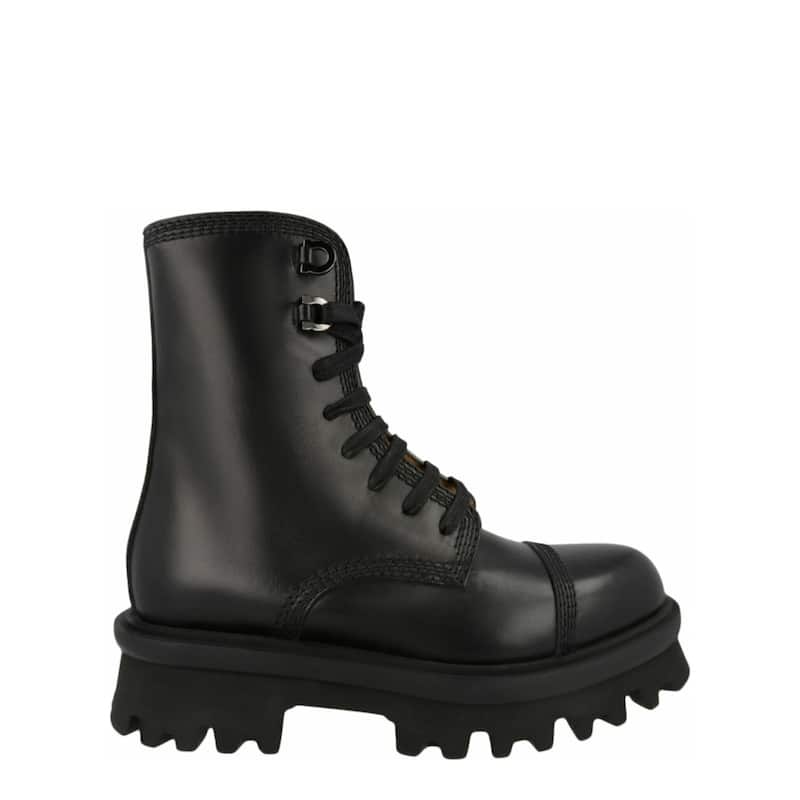 Ferragamo Faraway Demi Combat Boots - 11