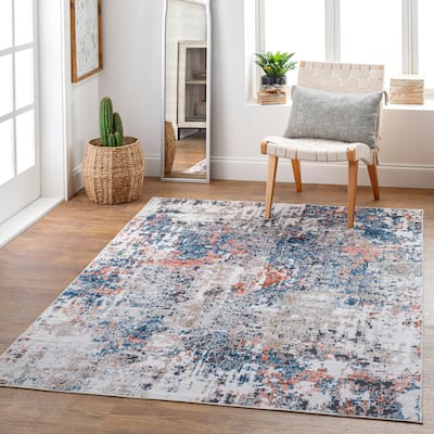 Livabliss Acrona Modern Abstract Machine Washable Area Rug