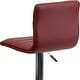 preview thumbnail 87 of 111, Modern Vinyl Stitch Back Adjustable Height Barstool - 16"W x 19"D x 35" - 44"H