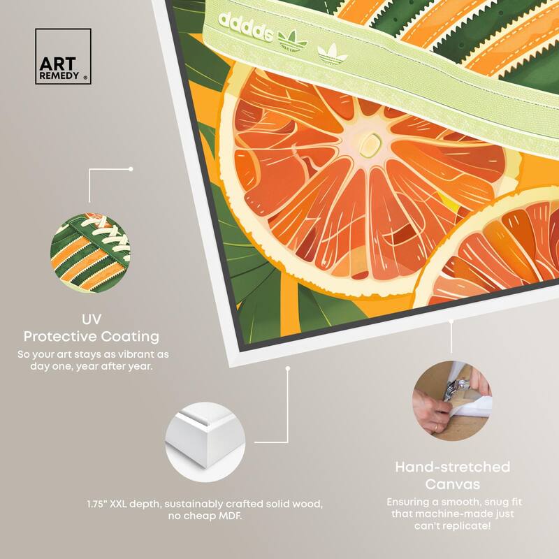 Citrus Sneaker Canvas by Art Remedy