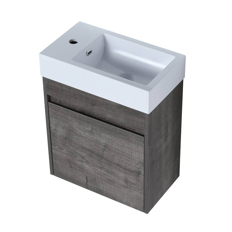 18 in.Mini Bath Vanity Set with Cultured Marble Vanity Top