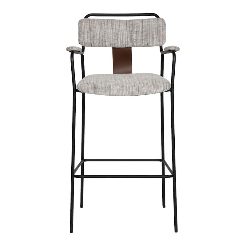Couva Barstool Gray Tweed