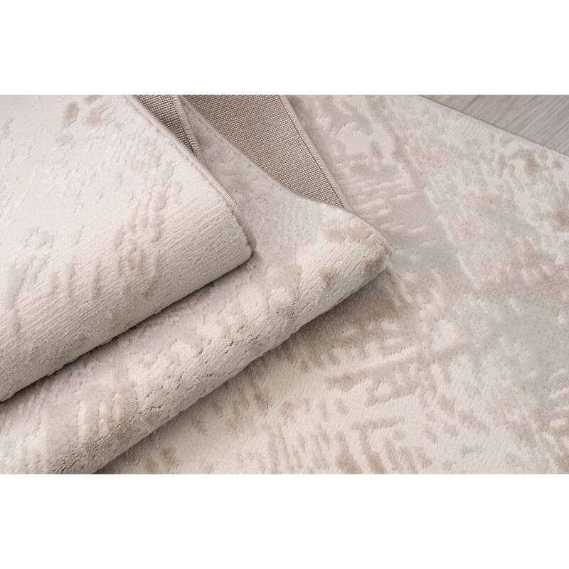 Ladole Rugs Abstract Pattern Home Decor Indoor Cream Area Rug