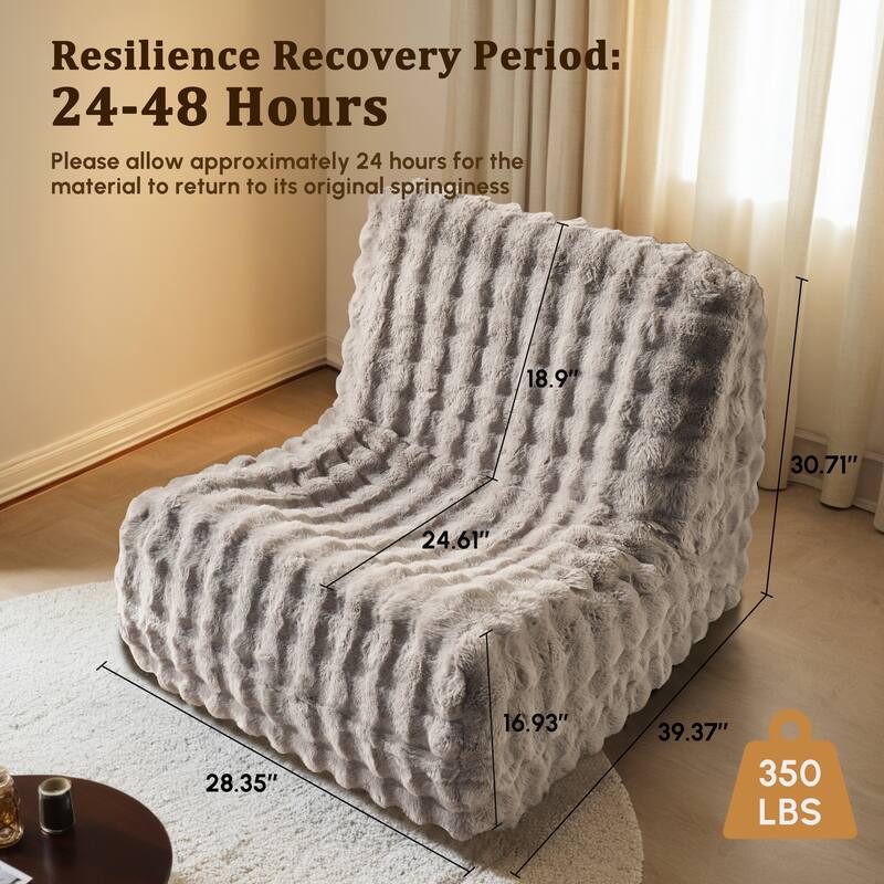 HOOOWOOO Lazy Floor Sofa Couch Corner Fireside Chair