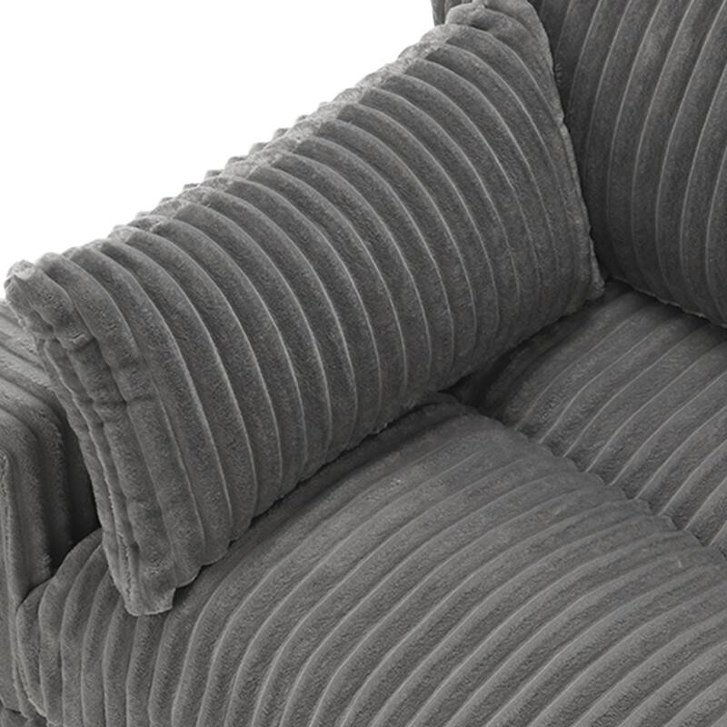 Plush Faux Fur Accent Sofa Chair