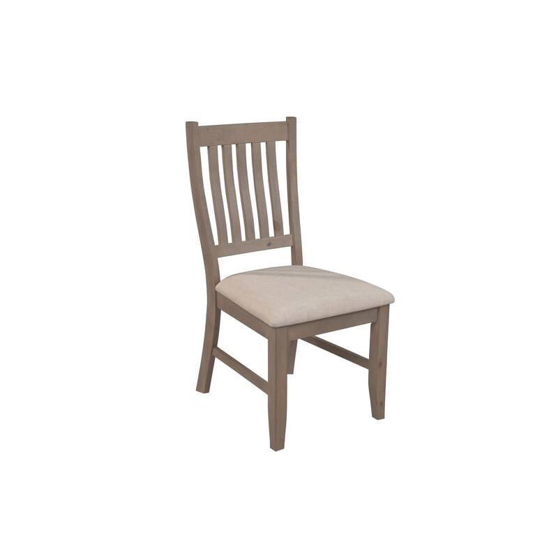 Alpine Furniture Arlo Set of 2 Wood Dining Side Chairs, Natural Brown