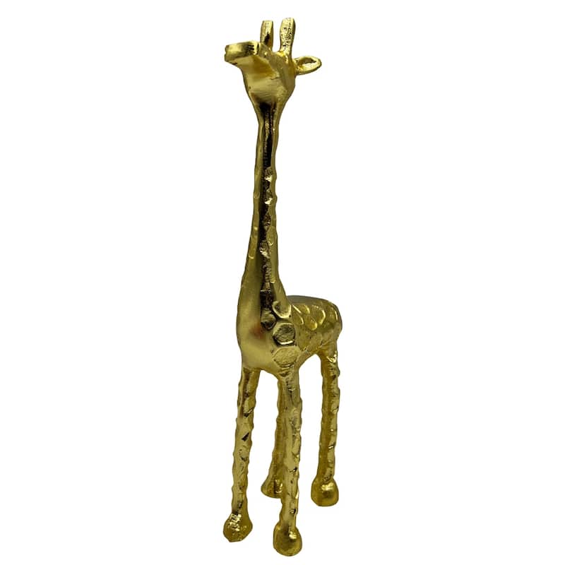Decorative Handmade Aluminum 13 inch Giraffe Sculpture - 4.5 x 2 x 13 in