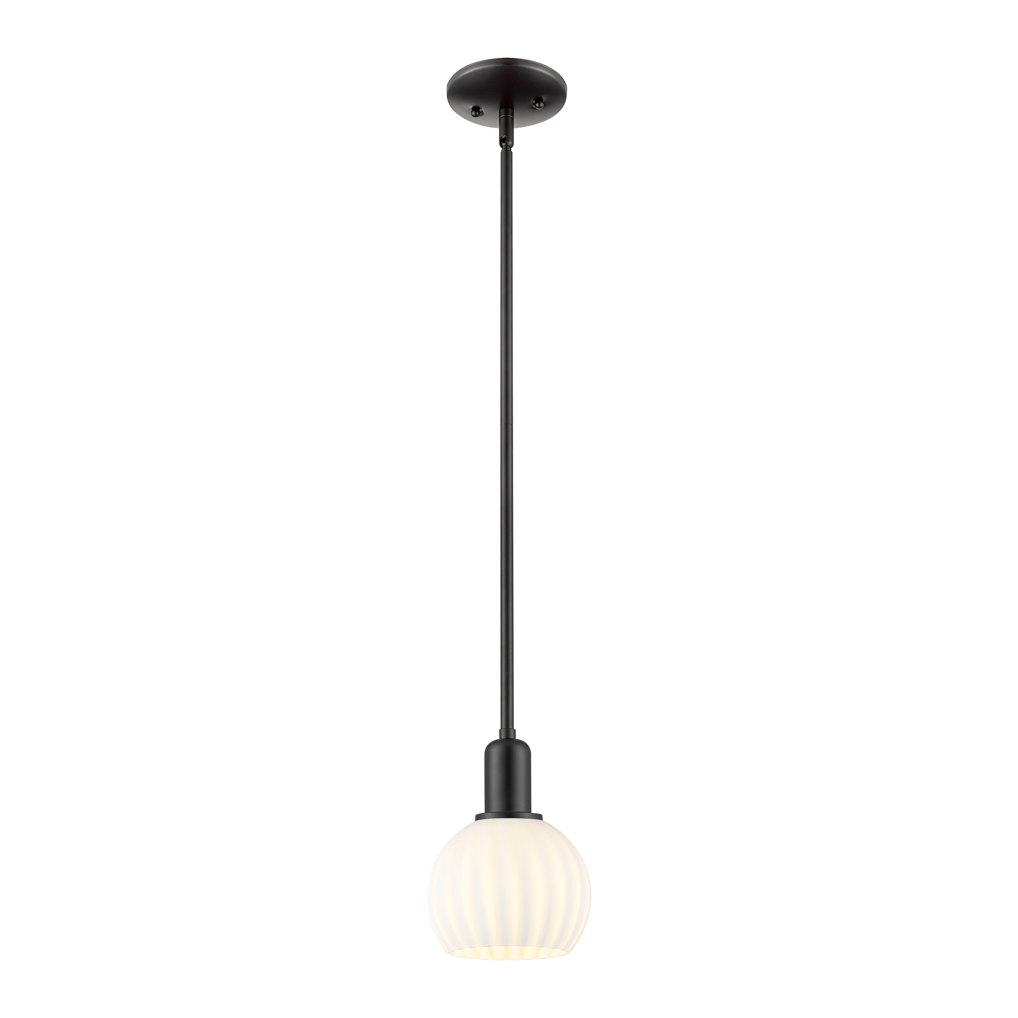 Innovations Lighting Endless Possibilities Arcadia - White Venetian - 1 Light 6" Stem Hung Mini Pendant