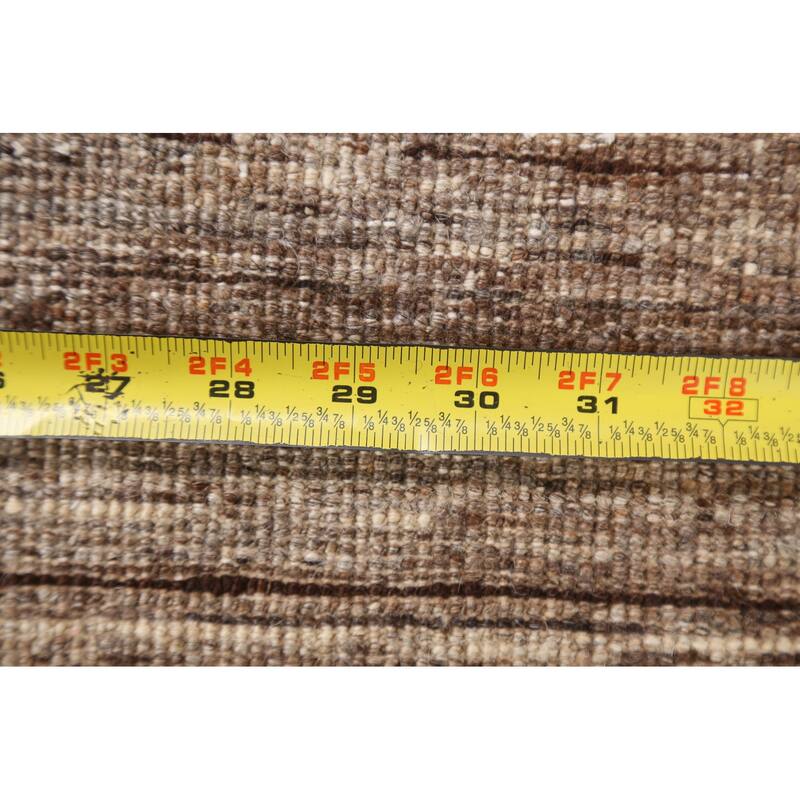 Brown Gabbeh Kashkoli Oriental Area Rug Wool Hand-knotted Foyer Carpet - 4'7" x 6'7"