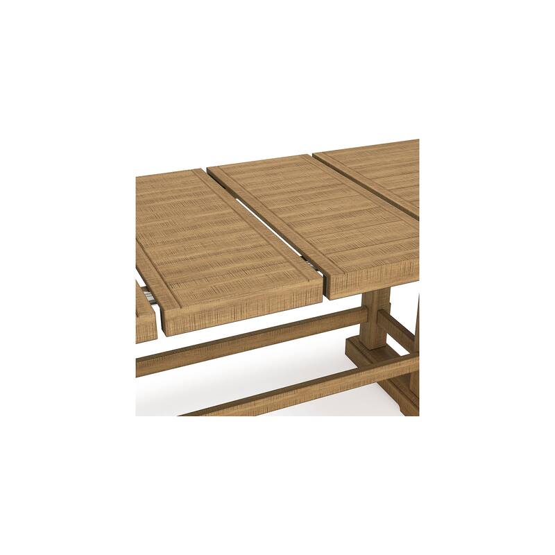 Signature Design by Ashley Havonplane Brown Counter Height Dining Extension Table - 41.75" W x 108" D x 36.25" H