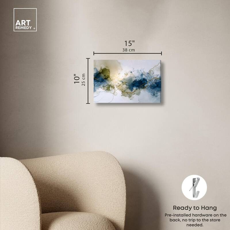Fluid Geode Canvas by Art Remedy, Gallery Wrapped