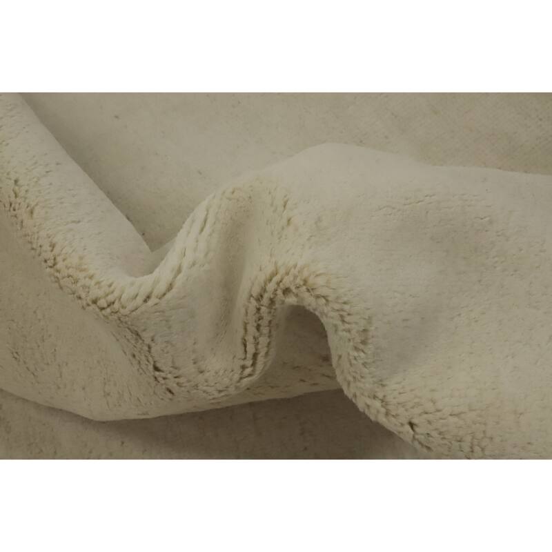 Vegetable Dye Wool Gabbeh Modern Area Rug Handmade Wool Carpet - 10' 4'' X 8' 2''