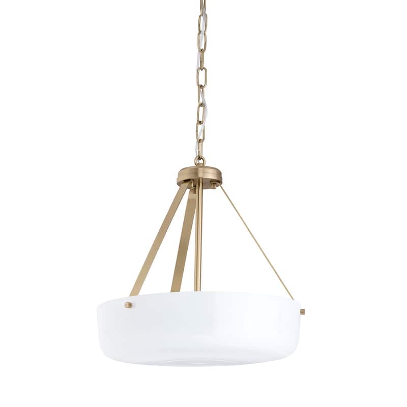Progress Lighting P500507 Lieon 3 Light 16" Wide Pendant / Converts to - Champagne Bronze