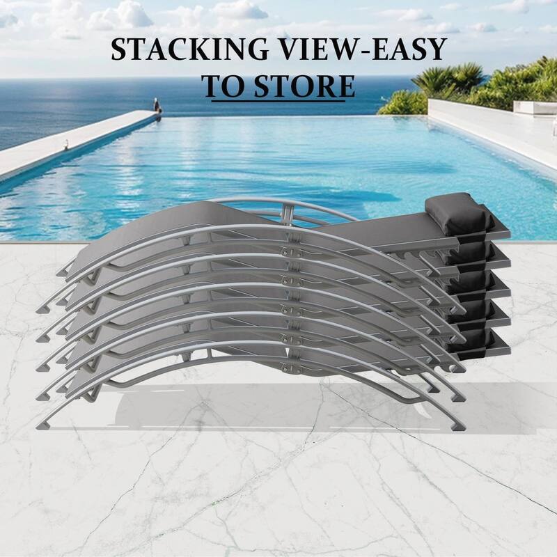 Pool Lounge Chairs Set of 3