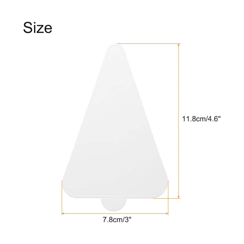 200pcs Mini Cake Boards, Mousse Cake Cardboards Triangle for Cake Bases - White