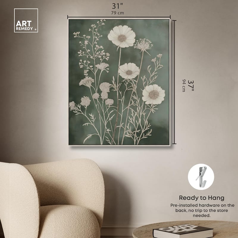 Airy Green Garden Canvas by Art Remedy