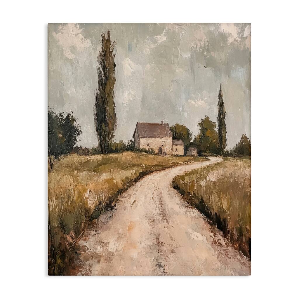 Stupell Painterly Quiet Country Canvas Wall Art Design By Petal Prints Design