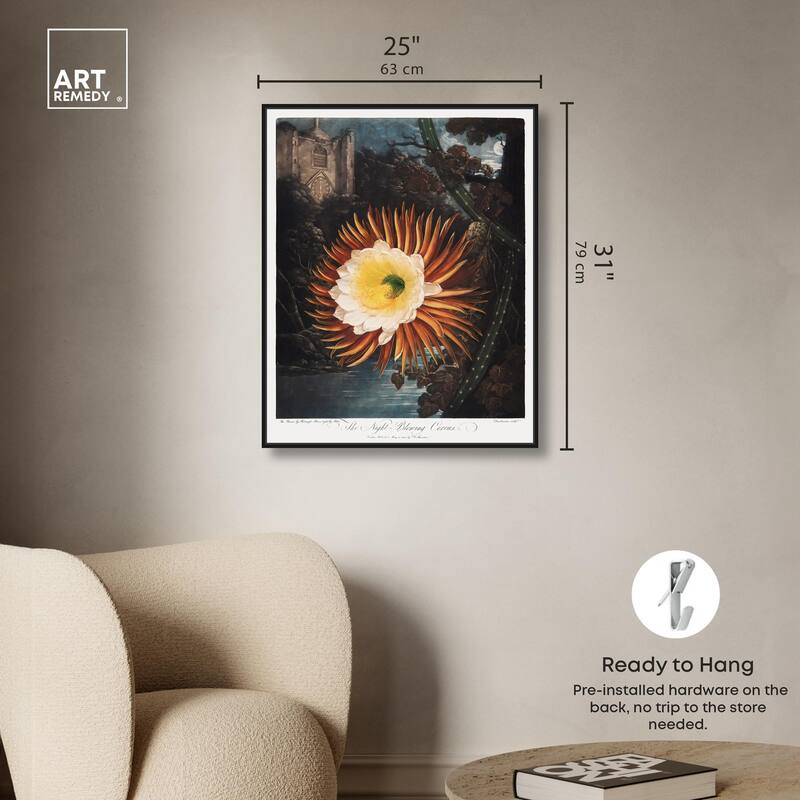 Night-Blowing Cereus 1807 Canvas by Art Remedy