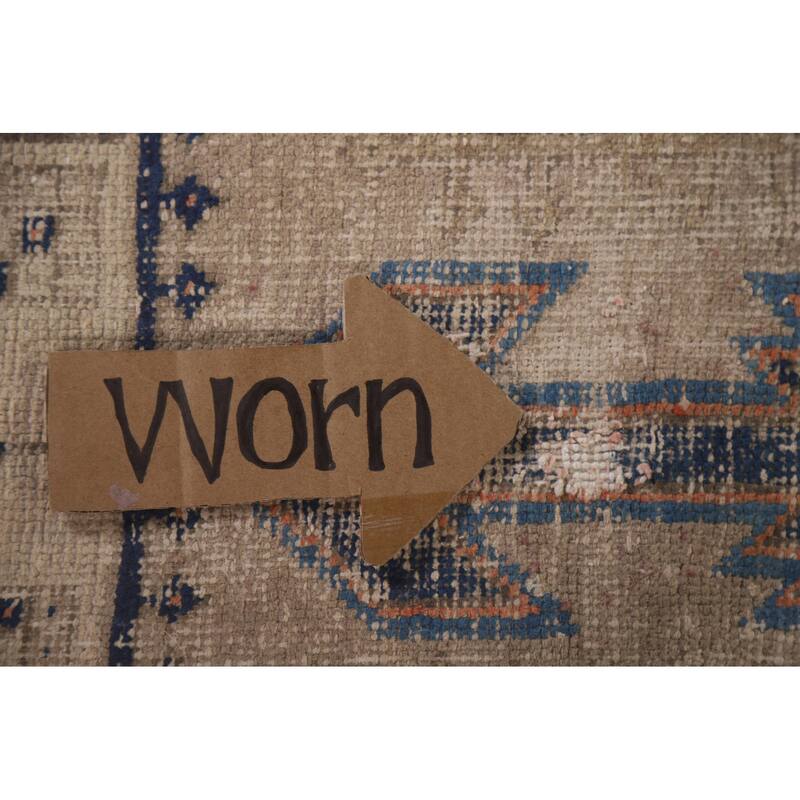 Hand Knotted Oriental 100% Wool Carpet Traditional Tribal Beige & Ivories Sirjan Area Rug - 6' 4'' X 4' 10''