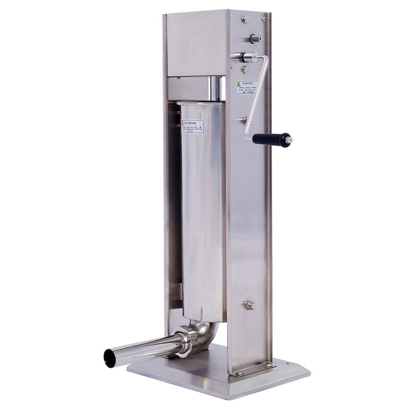 Stainless Steel Dual Speed Vertical Commercial Sausage Stuffer - 11LB/5L