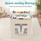 preview thumbnail 11 of 21, Costway Multifunctional Kids Table & 2 Chairs Set with Removable - See Details