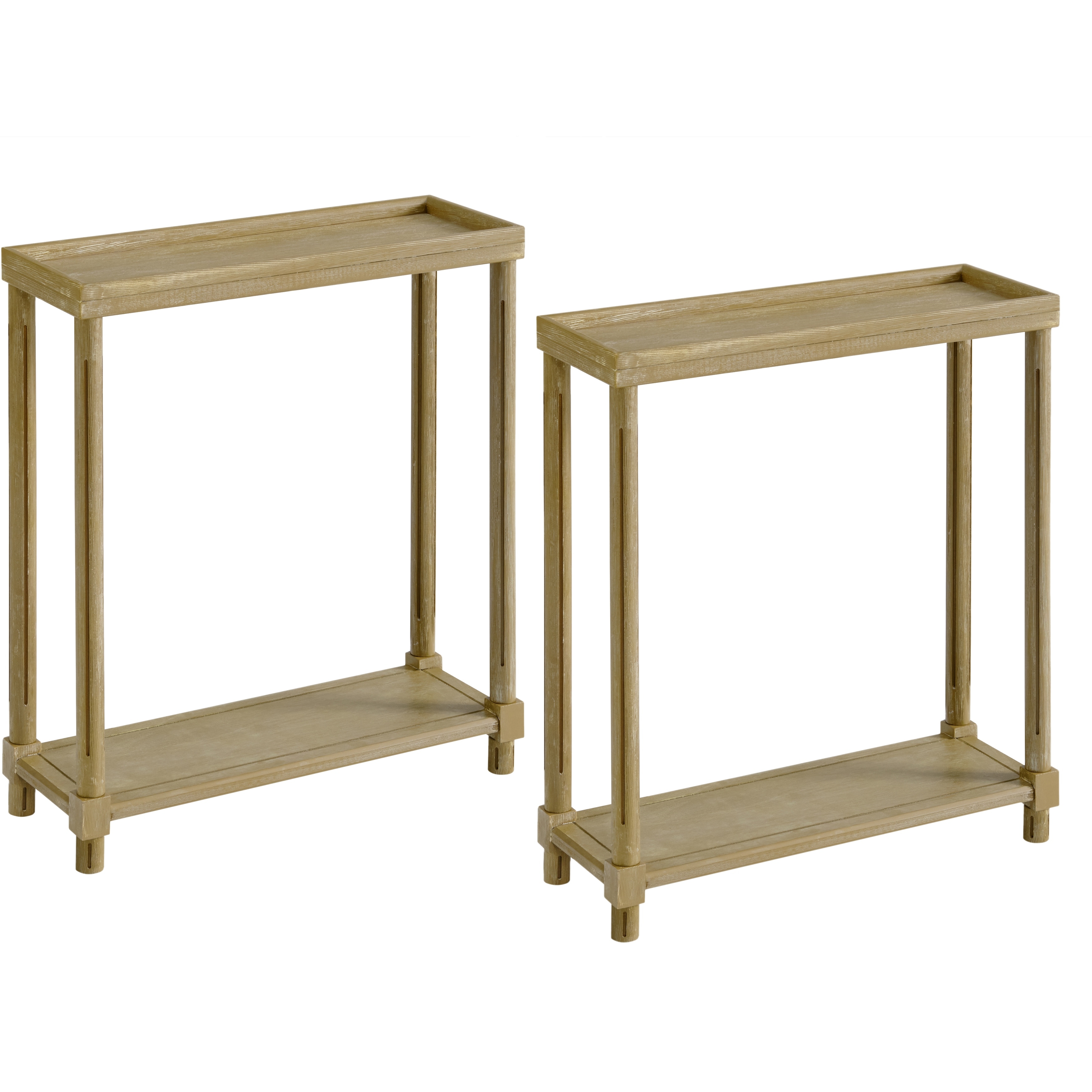 New Ridge Home Goods Harrison Narrow Side Tables Set of 2