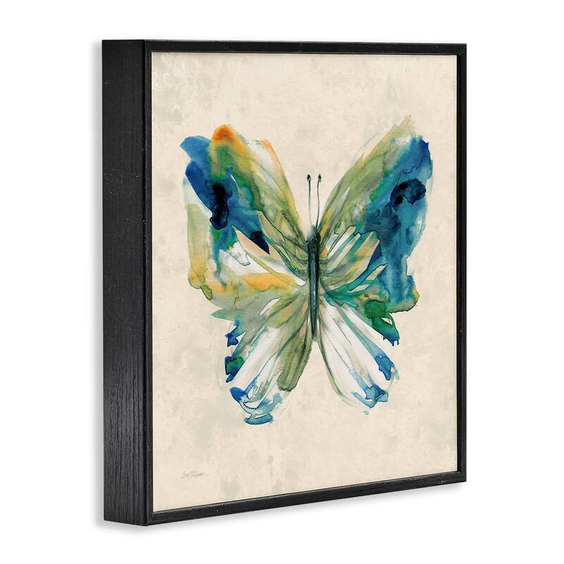 Stupell Vivid Abstract Butterfly Wings Framed Giclee Art Design By Carol Robinson