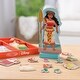 preview thumbnail 6 of 4, Melissa & Doug Disney Princess Moana Wooden Magnetic Dress-Up Play Set