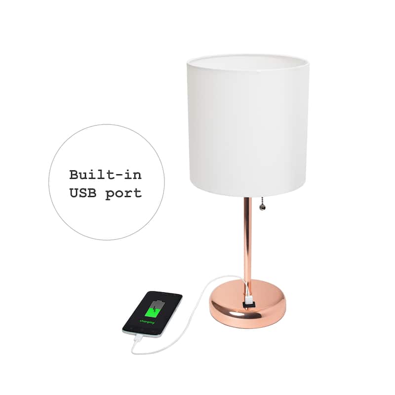 Simple Designs 19.5" Desk Lamp with Feit LED Bulb Included - 19.50