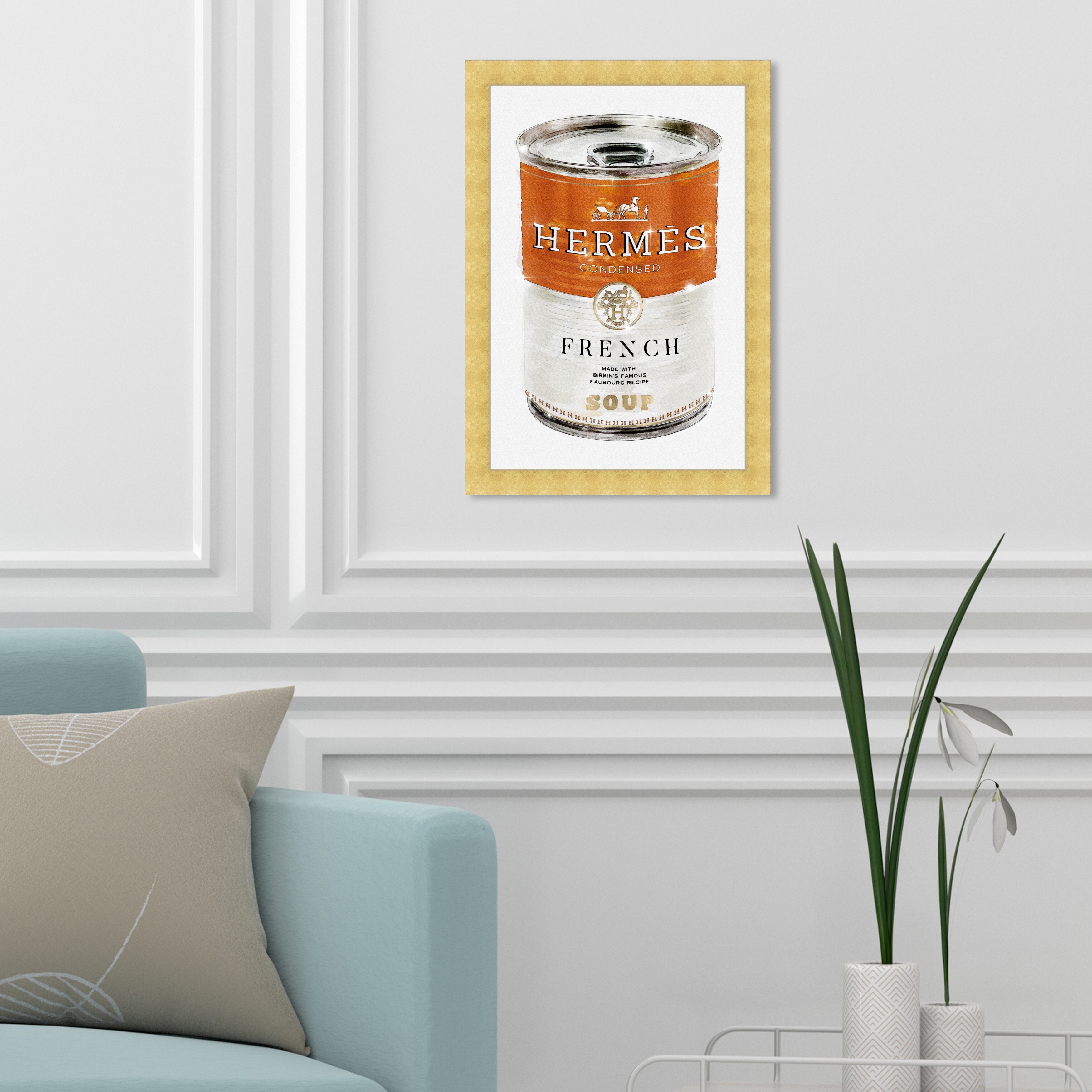 Oliver Gal 'French Luxe Soup' Fashion and Glam Framed Wall