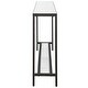 preview thumbnail 4 of 3, Uttermost 24997 Hayley 10" Wide Mirror Top Steel Console Table