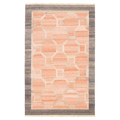 Ankara FW Coral Kilim 5'1" x 8'2" - 5'1 x 8'2