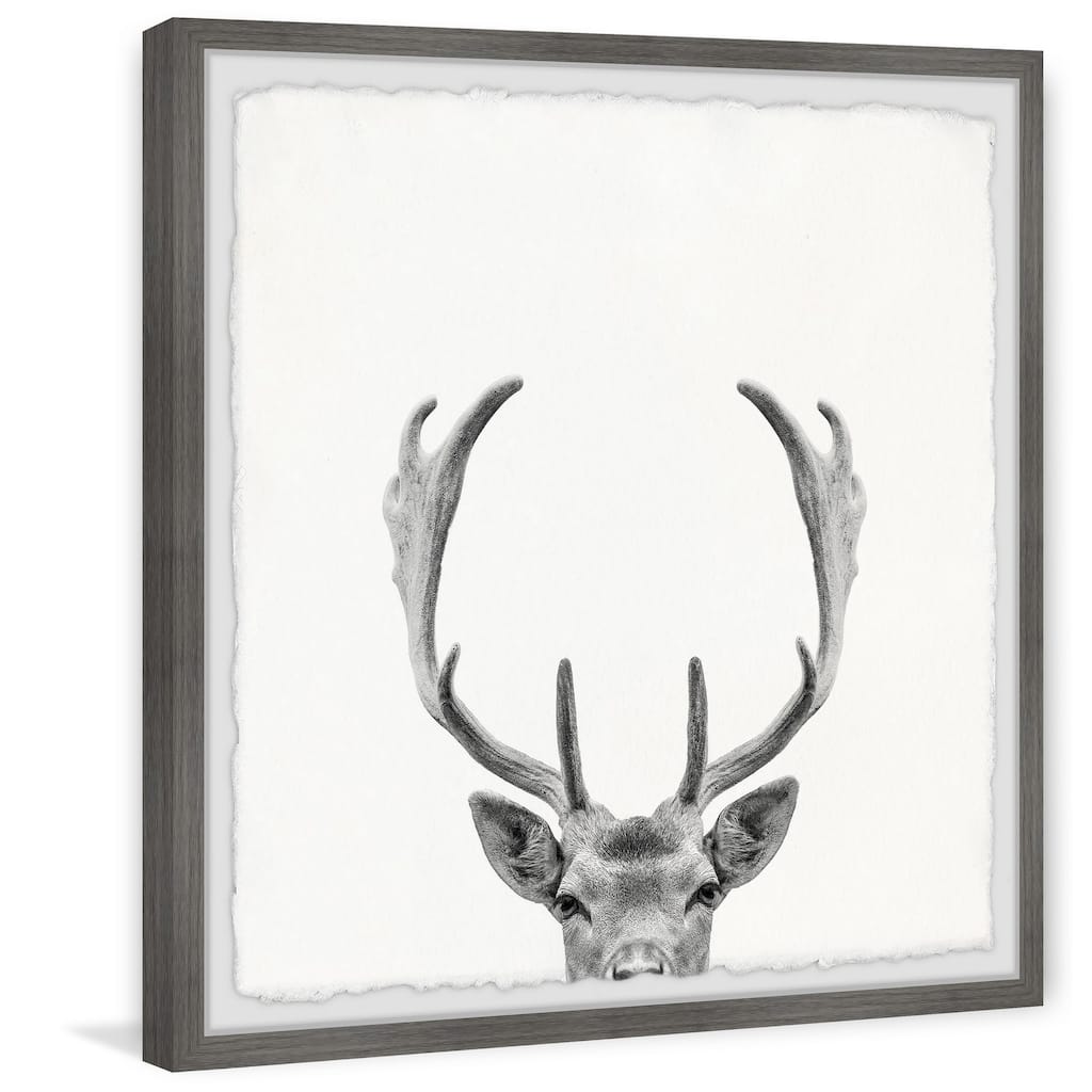 'Giant Antlers' Framed Painting Print