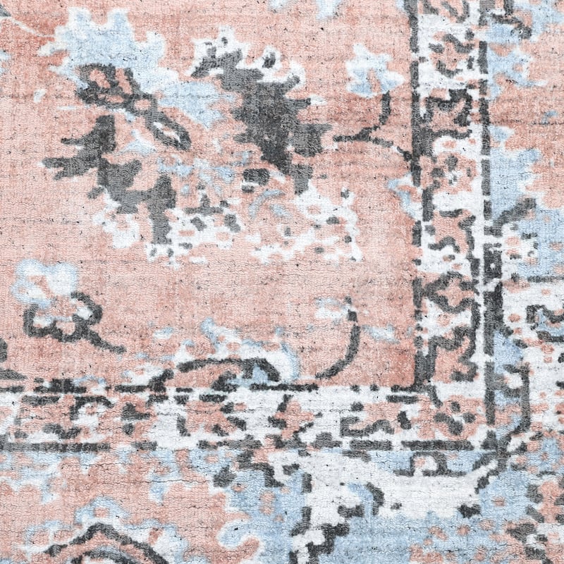 Overton Handmade Modern Contemporary Floral Area Rug