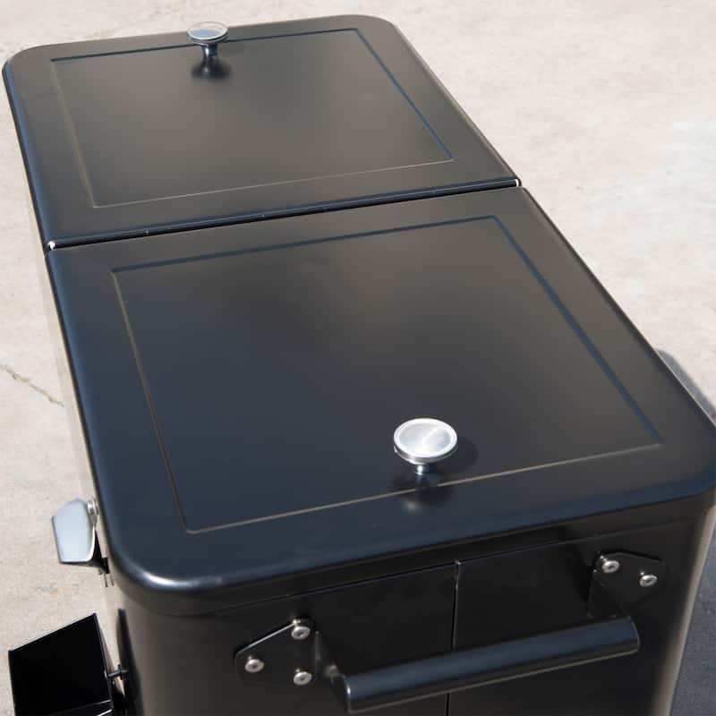 Outsunny Rolling Ice Chest Portable Patio Party Drink Cooler Cart
