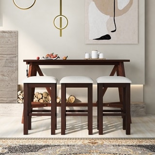 Multipurpose Bar Table Set,4 Pieces Multipurpose Home Kitchen Dining ...
