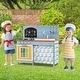 preview thumbnail 2 of 4, Wooden Toy Playset Outdoor Mud Kitchen for Kids Aged 3-8