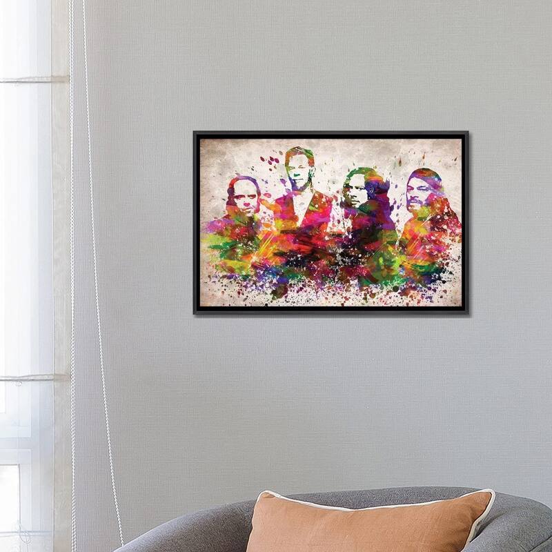 iCanvas "Metallica" by Aged Pixel Framed