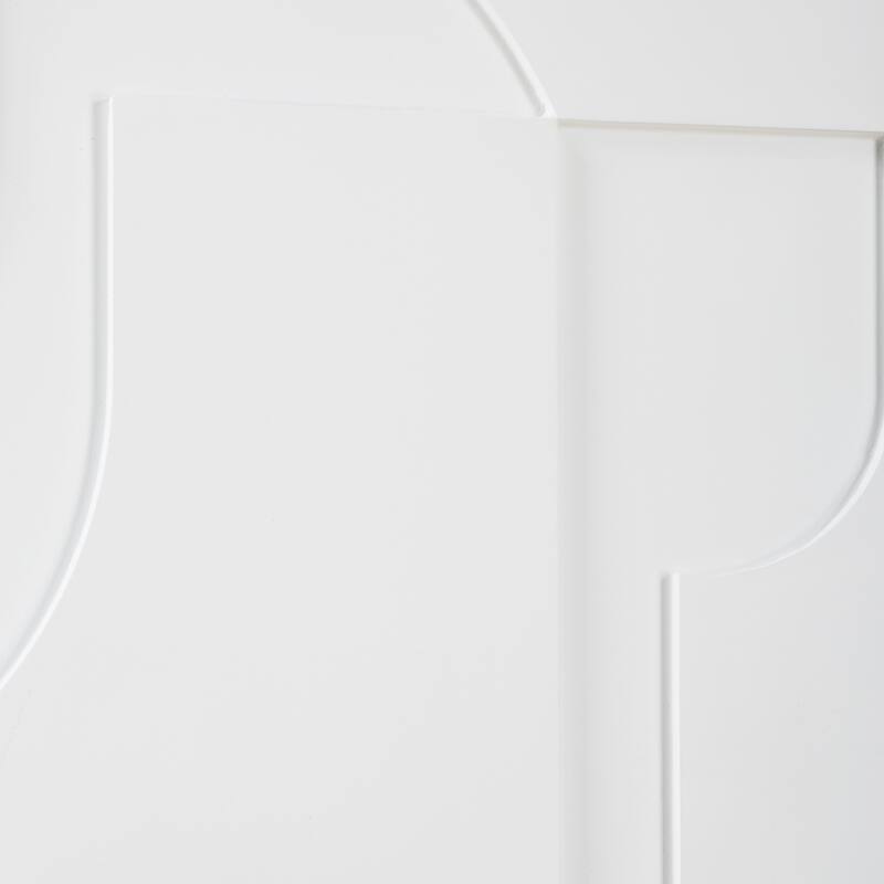 Uttermost Contours White Wall Decor, Set of 2 - 24"H x 24"W x 1.38"D