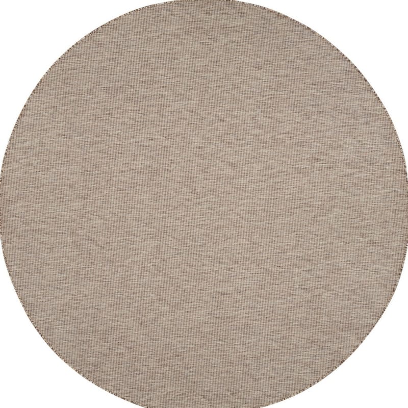 HomeRoots Contemporary Round Outdoor Rug - 8' Round
