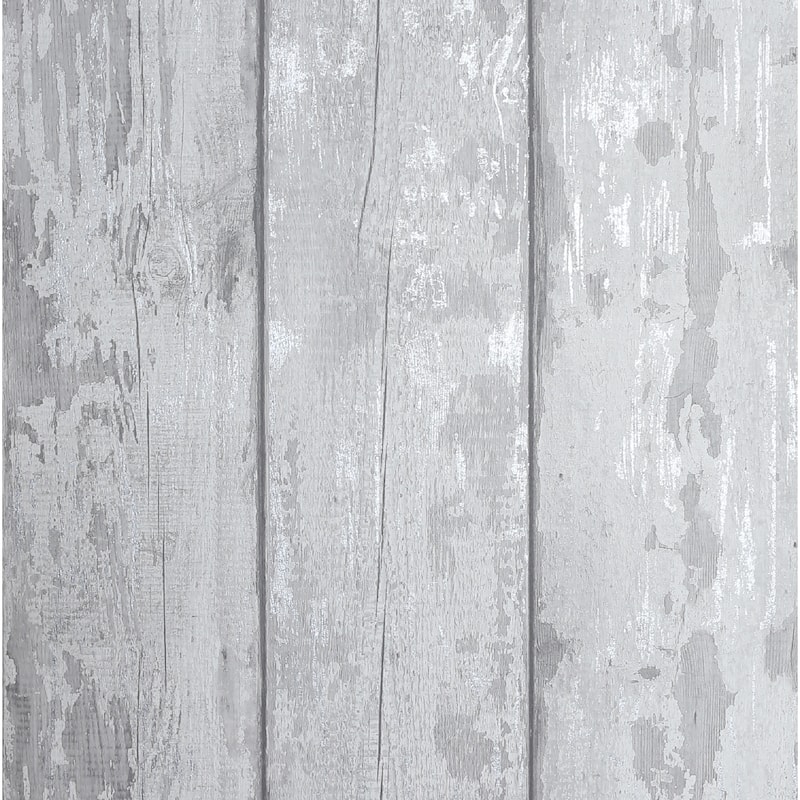 Arthouse Metallic Washed Wood Unpasted Wallpaper