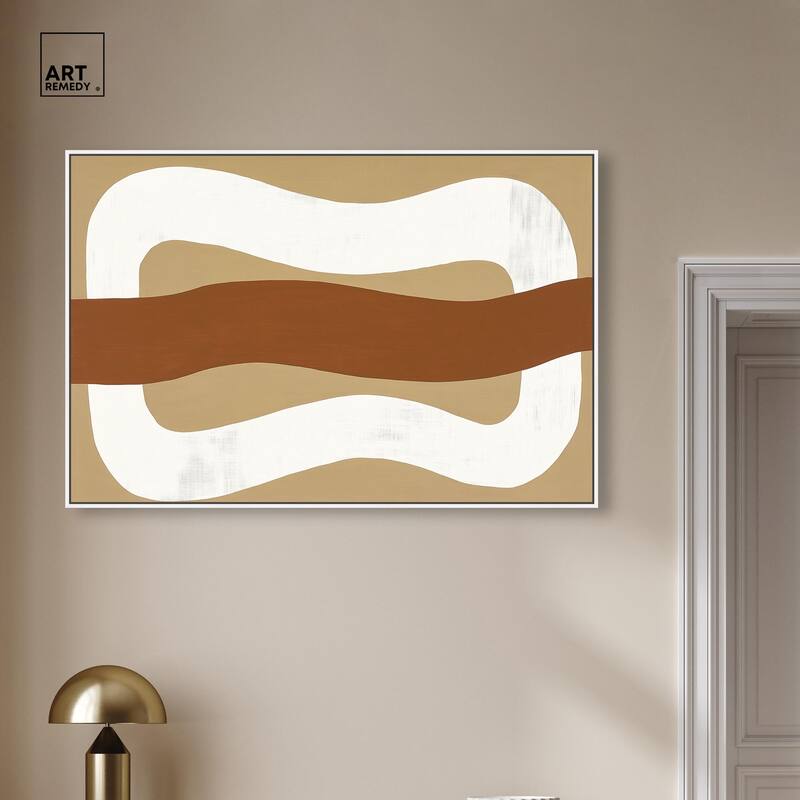 Minimal Wavy I Canvas by Art Remedy