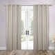 preview thumbnail 32 of 33, Superior Nyan 100% Blackout Grommet Curtains, Set of 2 Panels 52" x108" - Oatmeal Beige