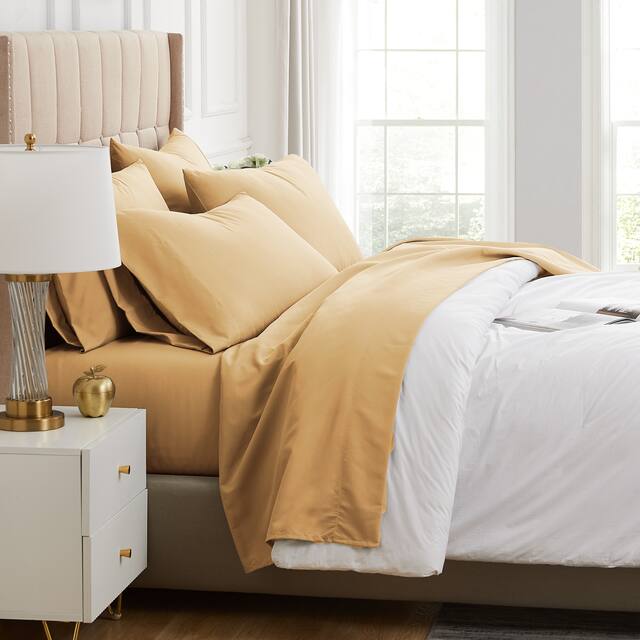 Vilano Series Extra Deep Pocket 6-piece Bed Sheet Set - Twin - Gold