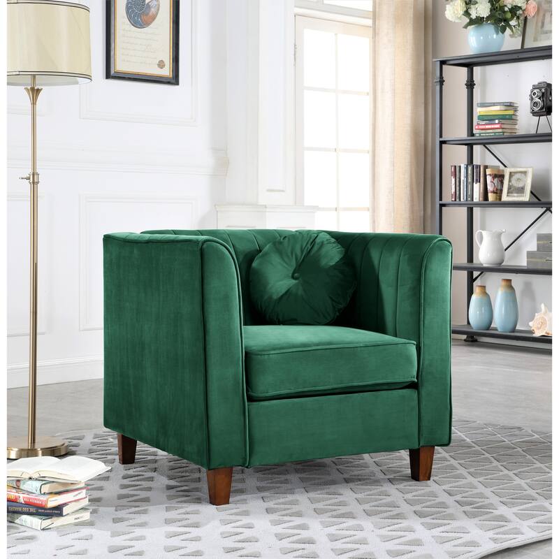 Boton Chesterfield Chair - Green