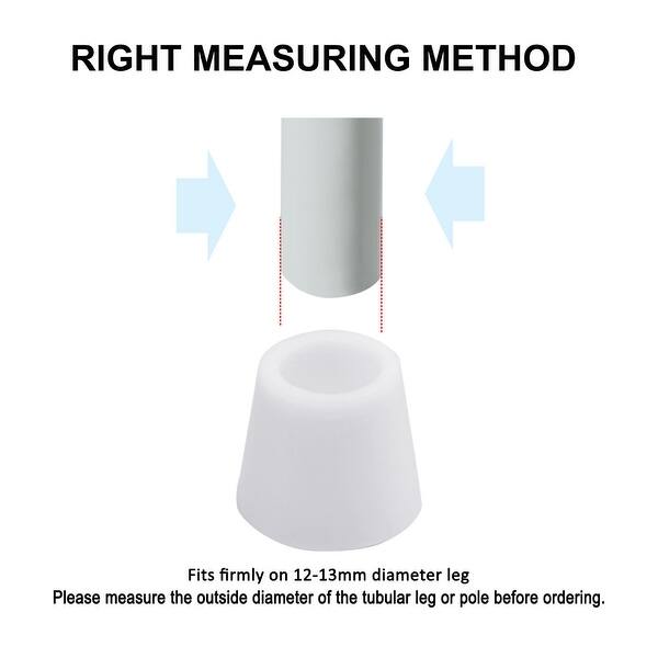 Shop 20pcs Table Leg Caps 12mm 1 2 Inch Anti Slip Rubber Furniture Tip Feet Cover Pad Floor Protector Reduce Noise Prevent Scratch Overstock 28768226