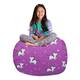 Option Canvas Unicorn and Rainbows on Purple